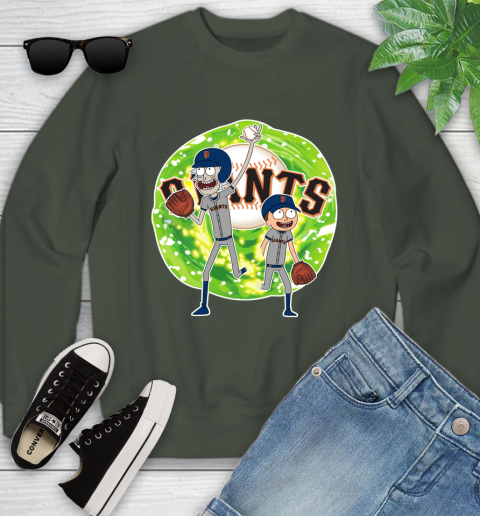 MLB San Francisco Giants Rick And Morty Baseball Sports Youth Sweatshirt 10