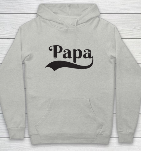 Father's Day Funny Gift Ideas Apparel  Papa Baseball Font Dad Father Youth Hoodie