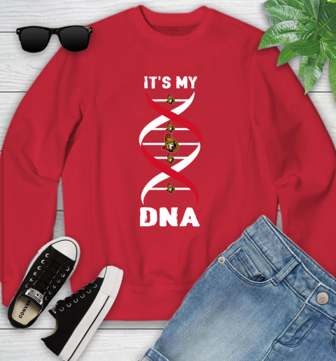 Ottawa Senators NHL Hockey It's My DNA Sports Youth Sweatshirt 8