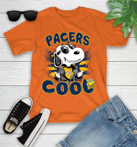 NBA Basketball Indiana Pacers Cool Snoopy Shirt Youth T-Shirt 8