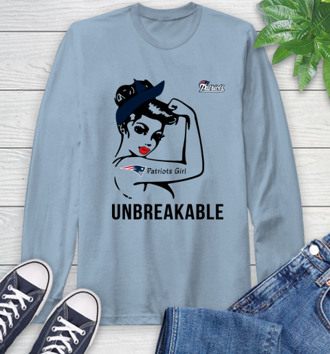 NFL New England Patriots Girl Unbreakable Football Sports Long Sleeve T-Shirt 6