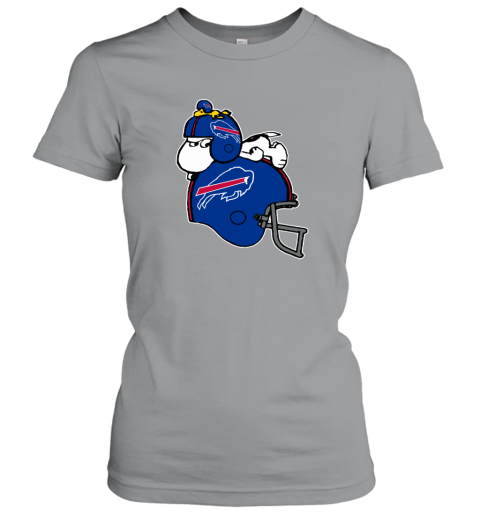 pyrm snoopy and woodstock resting on buffalo bills helmet ladies t shirt 20 front sport grey