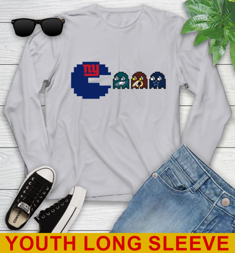 New York Giants NFL Football Pac Man Champion Youth Long Sleeve 6