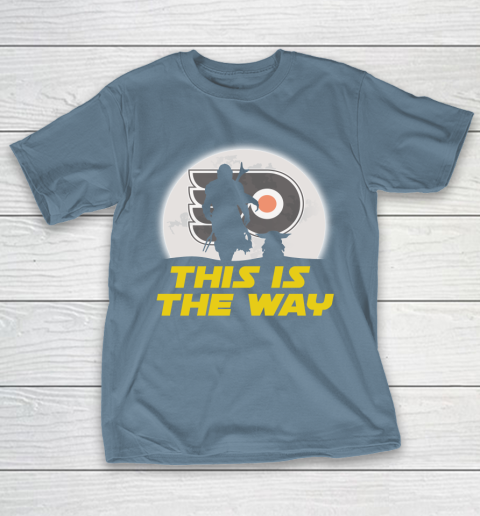 Philadelphia Flyers NHL Ice Hockey Star Wars Yoda And Mandalorian This Is The Way T-Shirt 6