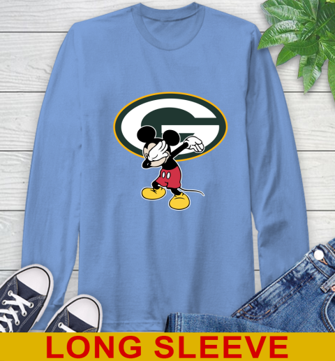 Green Bay Packers NFL Football Dabbing Mickey Disney Sports Long Sleeve T-Shirt 11