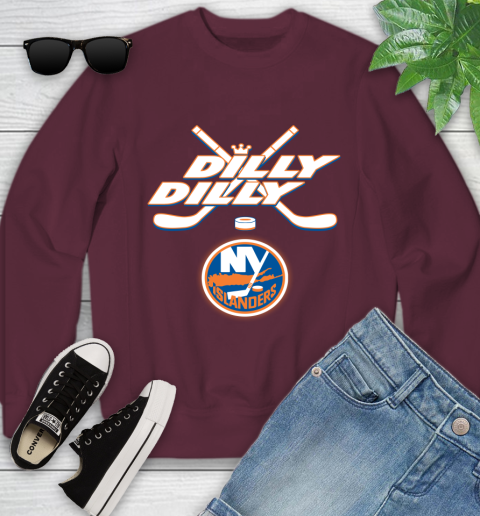 NHL New York Islanders Dilly Dilly Hockey Sports Youth Sweatshirt 5