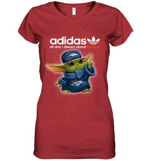 Baby Yoda Adidas All Day I Dream About Denver Broncos Sweatshirt 