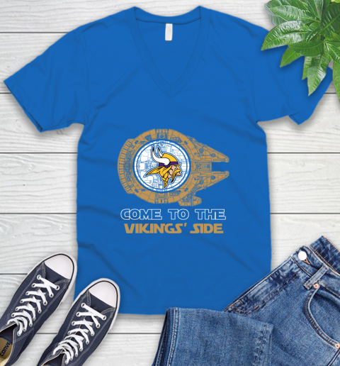 NFL Come To The Minnesota Vikings Wars Football Sports V-Neck T-Shirt 5