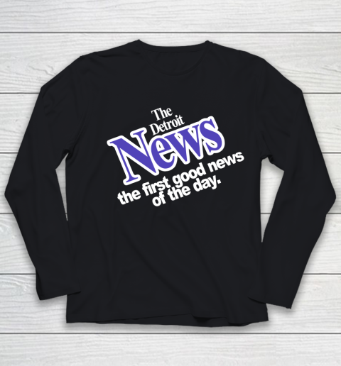DETROIT NEWS THE FIRST GOOD NEWS OF THE DAY Youth Long Sleeve