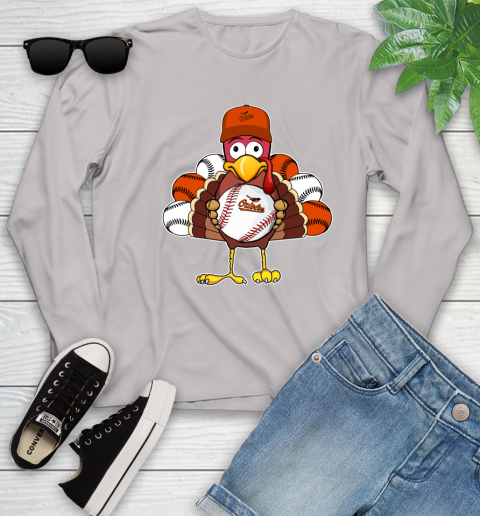 Baltimore Orioles Turkey thanksgiving Youth Long Sleeve 12