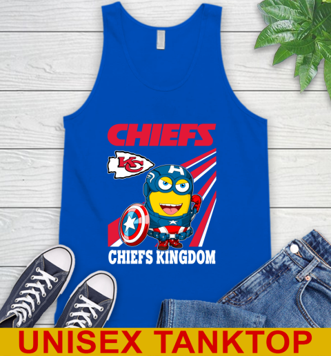 NFL Football Kansas City Chiefs Captain America Marvel Avengers Minion Shirt Tank Top 4