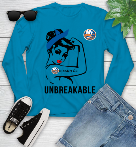 NHL New York Islanders Girl Unbreakable Hockey Sports Youth Long Sleeve 5