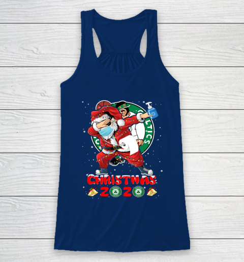 Boston Celtics Funny Santa Claus Dabbing Christmas 2020 NBA Racerback Tank 6