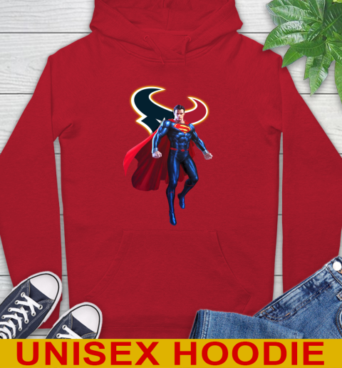 NFL Superman DC Sports Football Houston Texans Hoodie 10