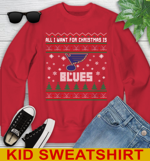 St.Louis Blues NHL Hockey All I Want For Christmas Is My Team Sports 115