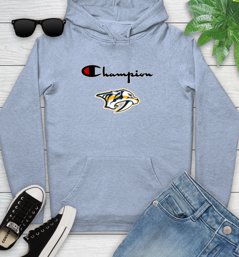 NHL Hockey Nashville Predators Champion Shirt Youth Hoodie 7