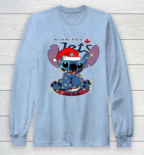 Winnipeg Jets NHL Hockey noel stitch Christmas Long Sleeve T-Shirt 5