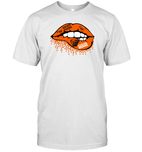 Cleveland Browns Lips Inspired Unisex Jersey Tee