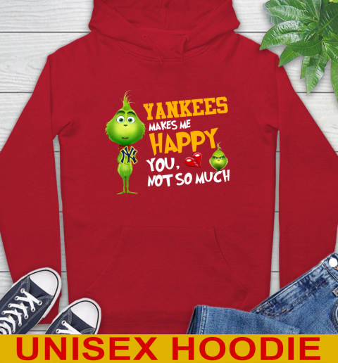 MLB New York Yankees Makes Me Happy You Not So Much Grinch Baseball Sports Hoodie 11 MLB New York Yankees Makes Me Happy You Not So Much Grinch Baseball Sports Hoodie - Image 11