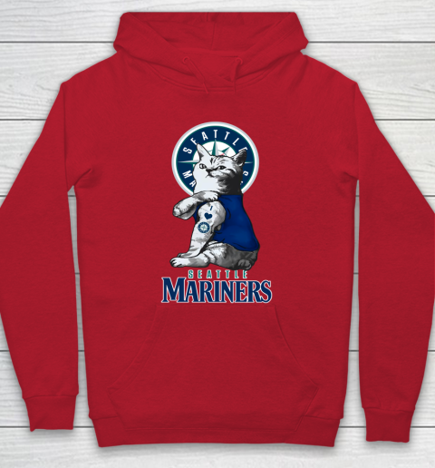 MLB Baseball My Cat Loves Seattle Mariners Hoodie 7