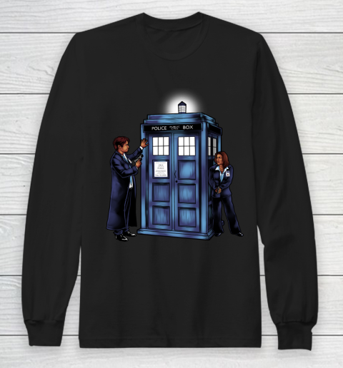 Doctor Who Shirt The Agents have the Phone Box Long Sleeve T-Shirt