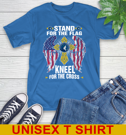 NBA Basketball Minnesota Timberwolves Stand For Flag Kneel For The Cross Shirt T-Shirt 11