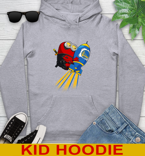 NBA Basketball Golden State Warriors Deadpool Minion Marvel Shirt Youth Hoodie 6