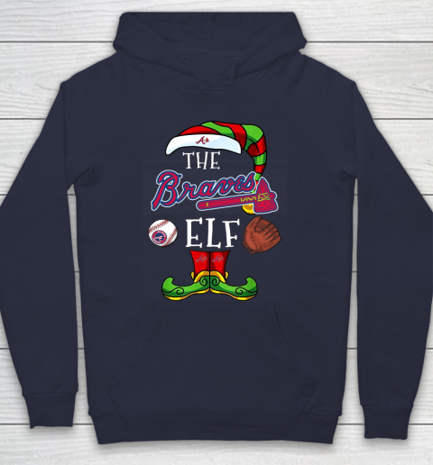 Atlanta Braves Christmas ELF Funny MLB Hoodie 2