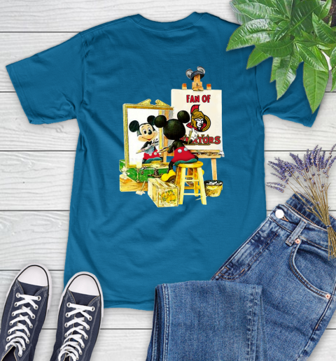 NHL Hockey Ottawa Senators Mickey Drawing Shirt 89