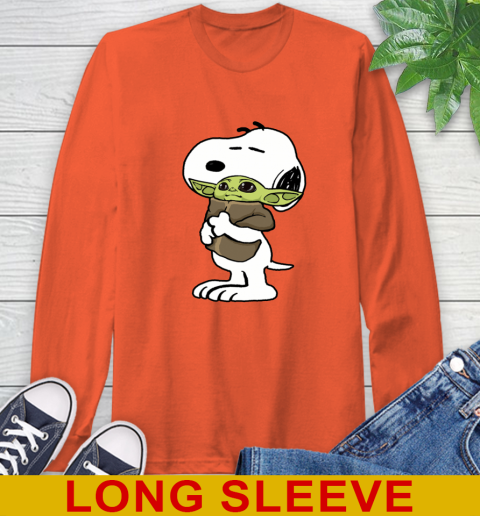 Snoopy Hugging Baby Yoda Shirt 62
