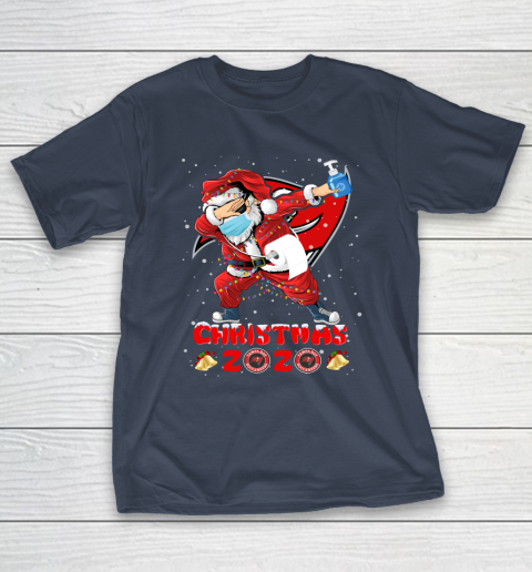 Tampa Bay Buccaneers Funny Santa Claus Dabbing Christmas 2020 NFL T-Shirt 3
