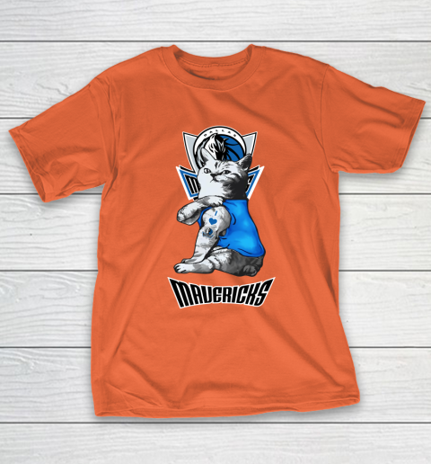 NBA Basketball My Cat Loves Dallas Mavericks T-Shirt 4