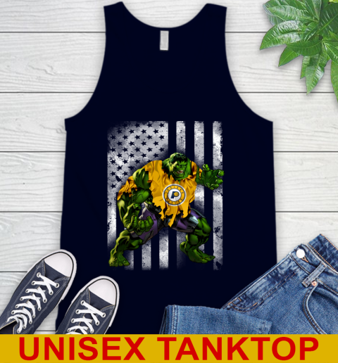 Indiana Pacers Hulk Marvel Avengers NBA Basketball American Flag Tank Top 2
