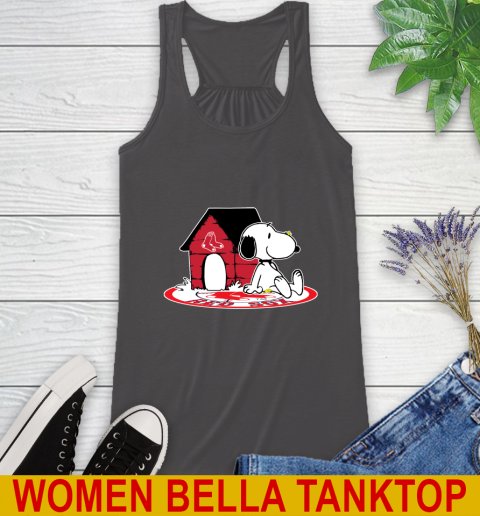 MLB Baseball Boston Red Sox Snoopy The Peanuts Movie Shirt Racerback Tank 12