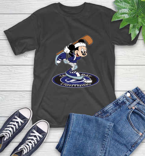 NHL Hockey Tampa Bay Lightning Cheerful Mickey Disney Shirt T-Shirt