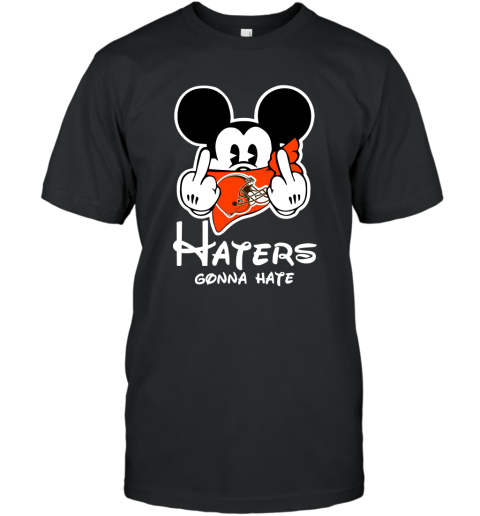 NFL Cleveland Browns Haters Gonna Hate Mickey Mouse Disney Football T Shirt