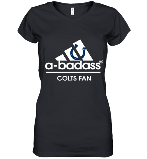 A badass Indianapolis Colts Mashup Adidas NFL Women's V-Neck T-Shirt