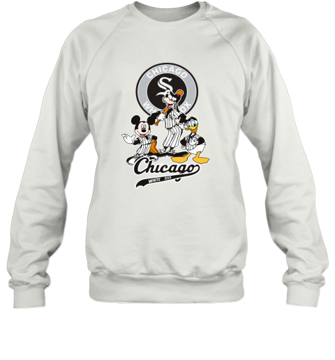 MLB Chicago White Sox Mickey Mouse Donald Duck Goofy Baseball Sweatshirt