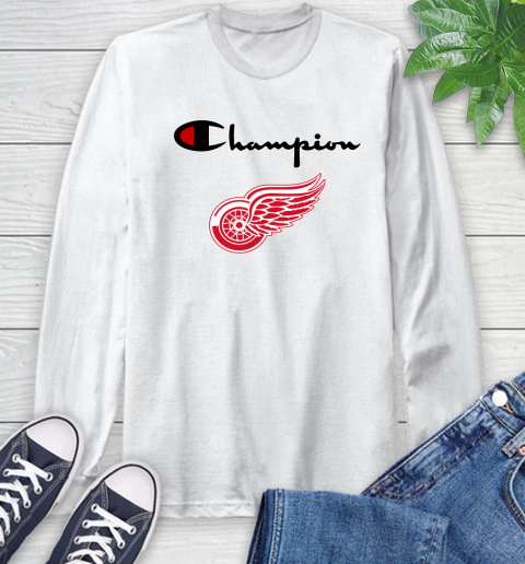 Long sleeve champion shirt red shop