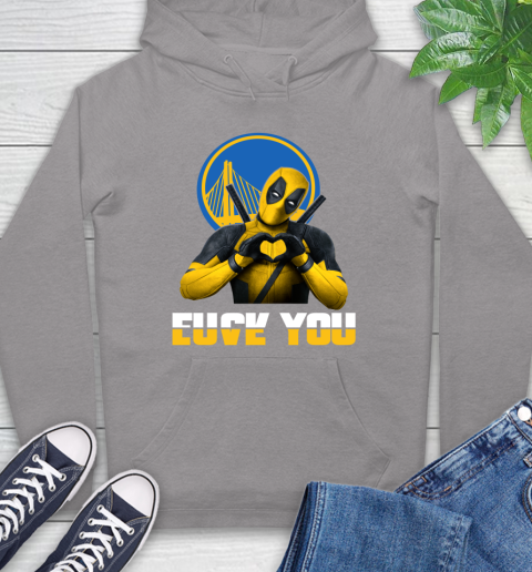 NBA Golden State Warriors Deadpool Love You Fuck You Basketball Sports Hoodie 6