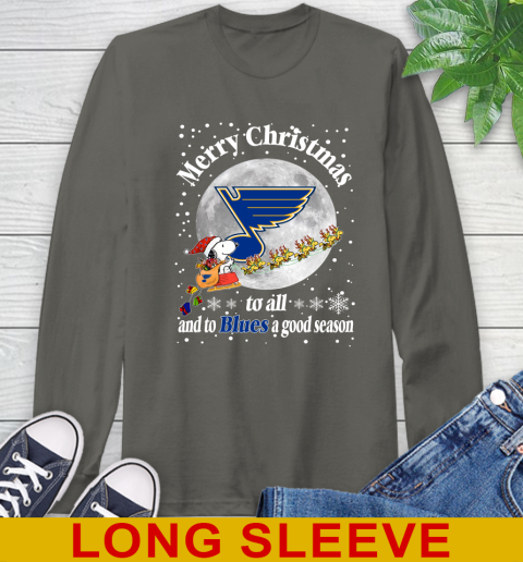 St.Louis Blues Merry Christmas To All And To Blues A Good Season NHL Hockey Sports Long Sleeve T-Shirt 10