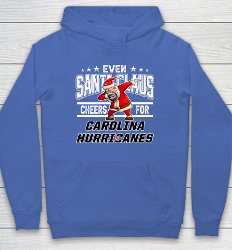 Carolina Hurricanes Even Santa Claus Cheers For Christmas NHL Hoodie 6