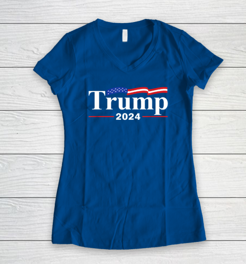 Trump 2024 Women's V-Neck T-Shirt 5