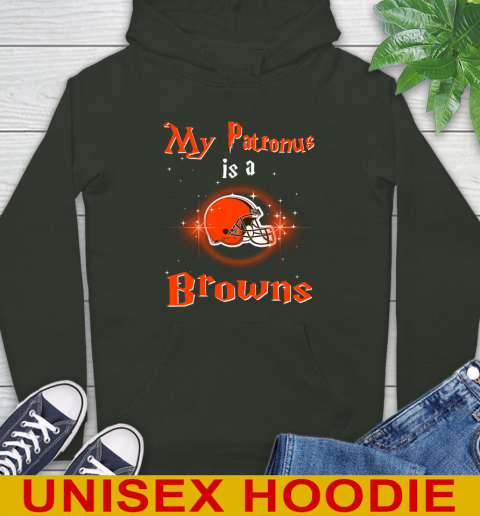 NFL Football Harry Potter My Patronus Is A Cleveland Browns Hoodie 12