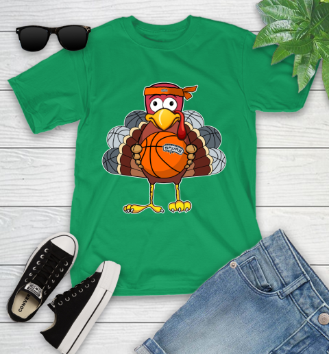 San Antonio Spurs Turkey thanksgiving day Youth T-Shirt 6