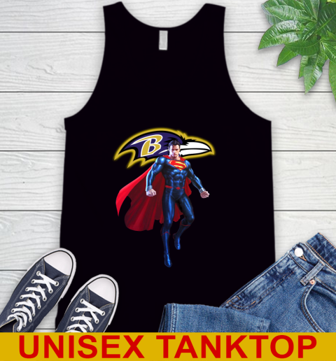 NFL Superman DC Sports Football Baltimore Ravens Tank Top 2