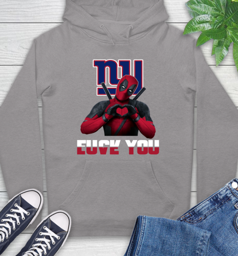 NHL New York Giants Deadpool Love You Fuck You Football Sports Hoodie 6