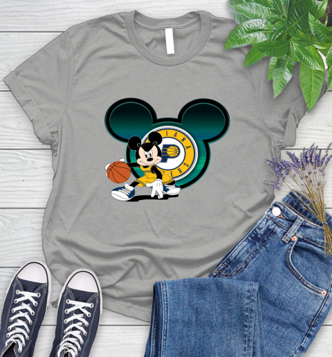 NBA Indiana Pacers Mickey Mouse Disney Basketball Women's T-Shirt 10