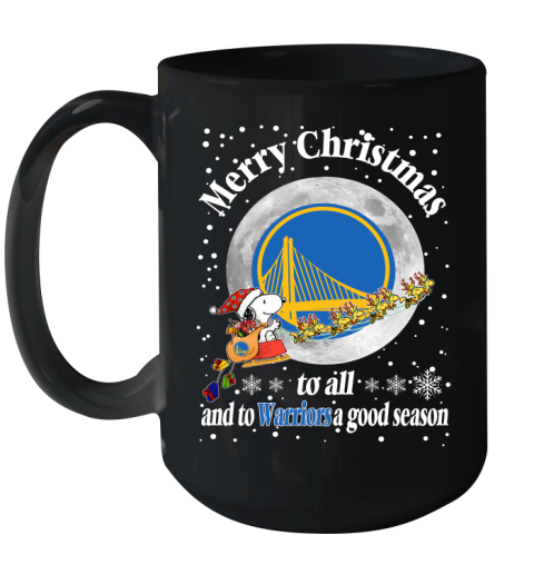 Golden State Warriors Merry Christmas To All And To Warriors A Good Season NBA Basketball Sports Ceramic Mug 15oz