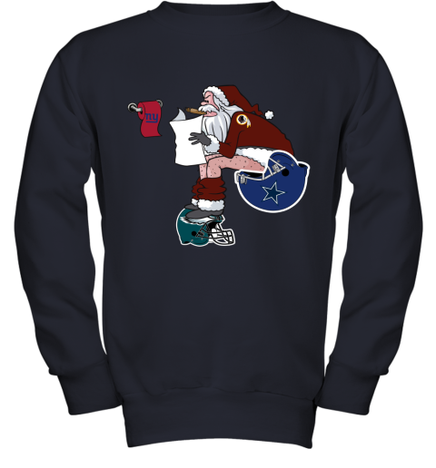Santa Claus Washington Redskins Shit On Other Teams Christmas Youth Sweatshirt